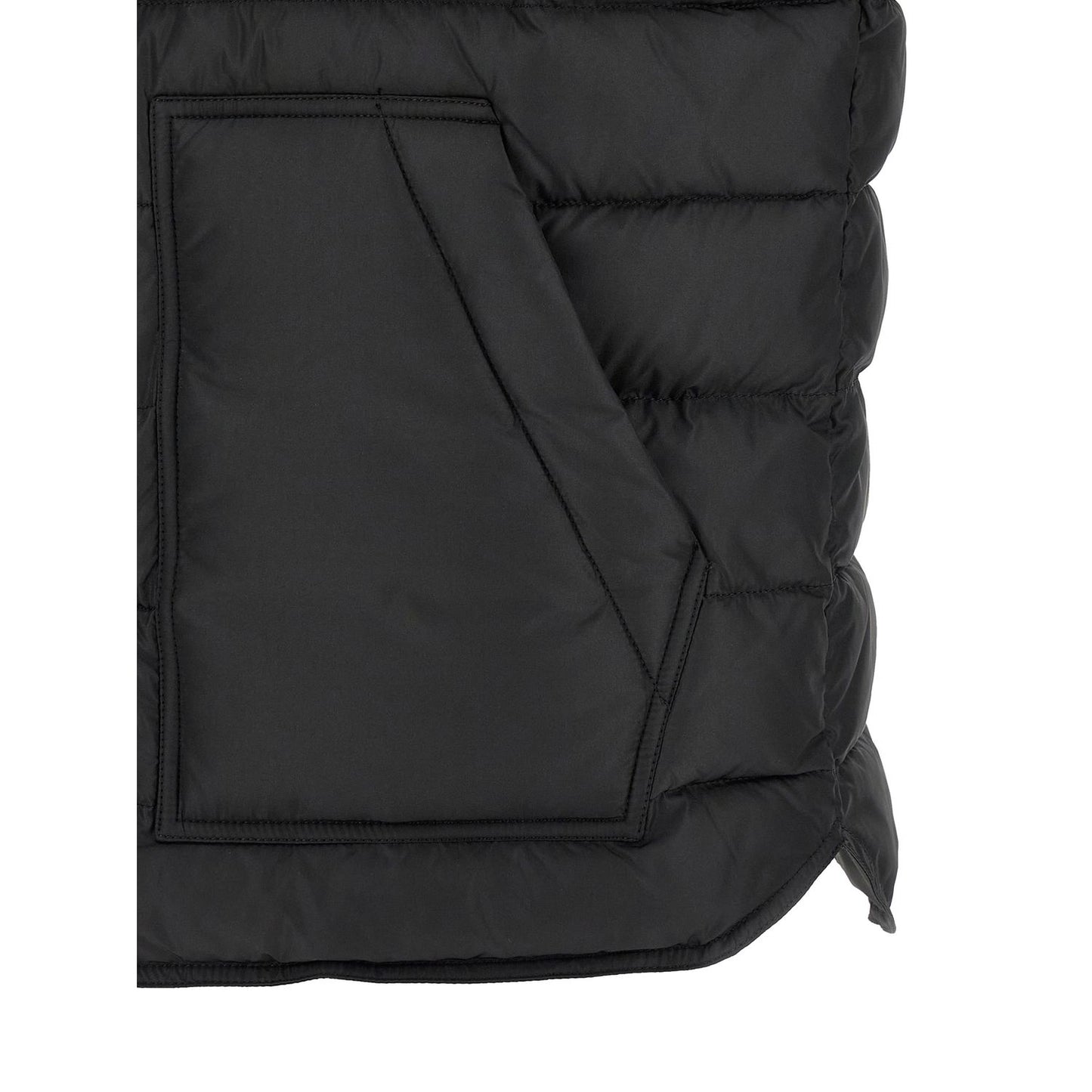 Dolce & Gabbana Black Polyester Sleeveless Jacket