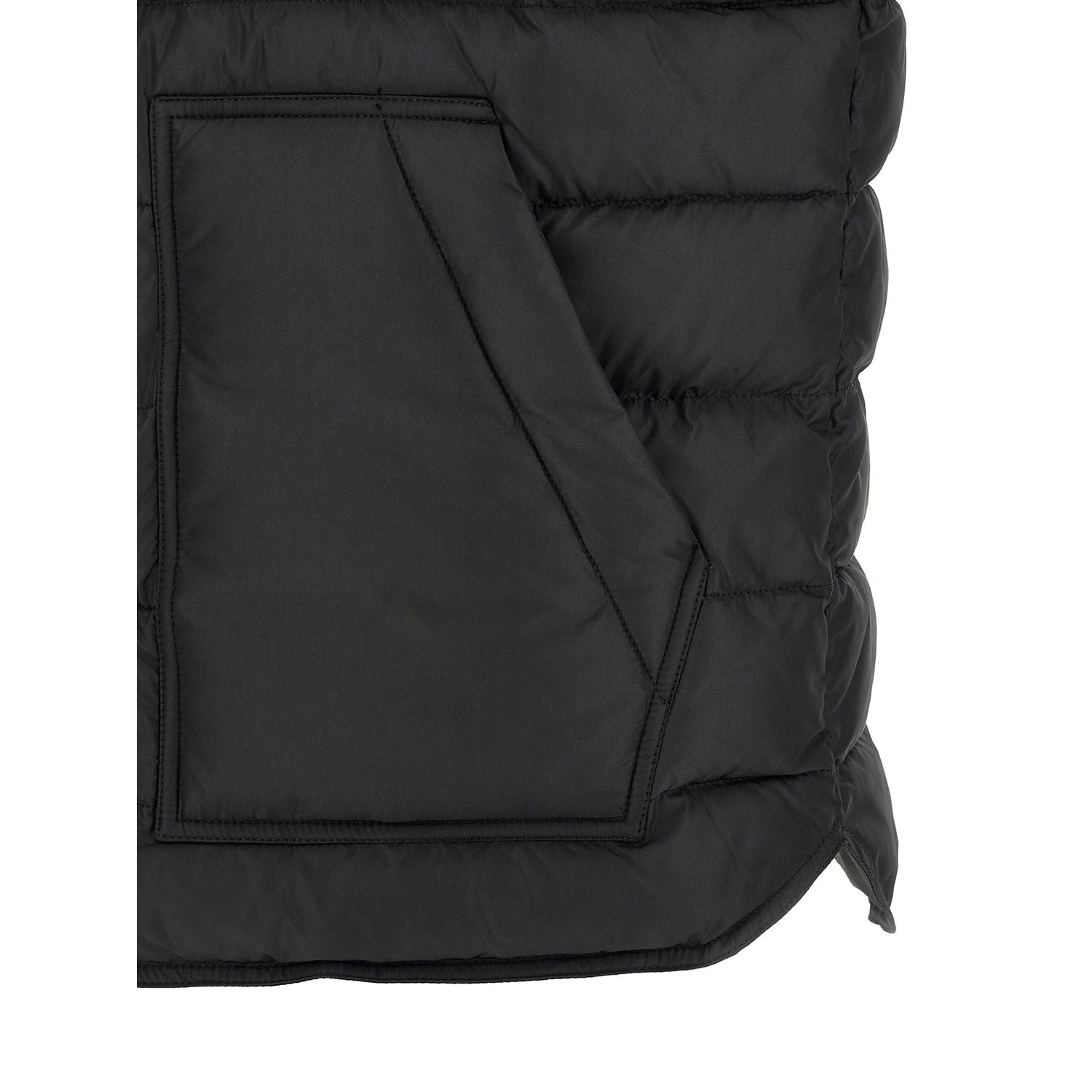 Dolce & Gabbana Black Polyester Sleeveless Jacket