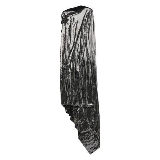 Balenciaga Metallic Effect Midi Dress Dresses