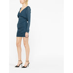 Saint Laurent draped mini dress