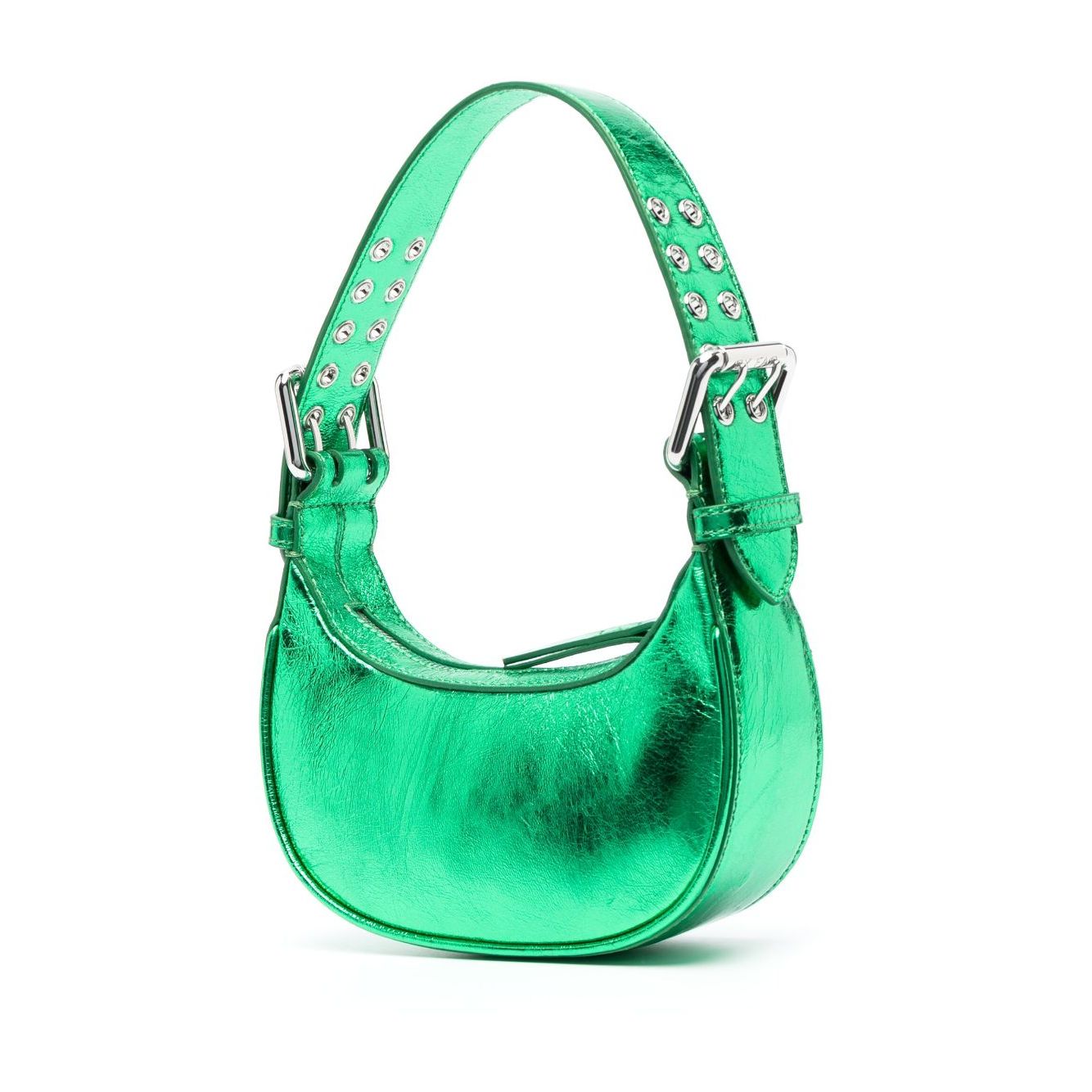 Front view with bag zipped and handles upright.
