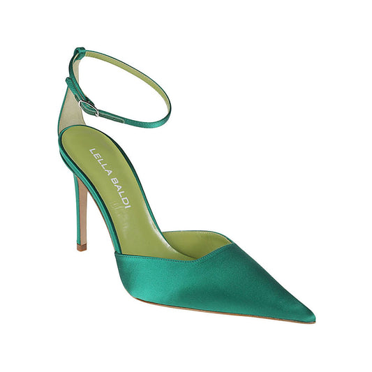 Lella Baldi With Heel Green High Heel