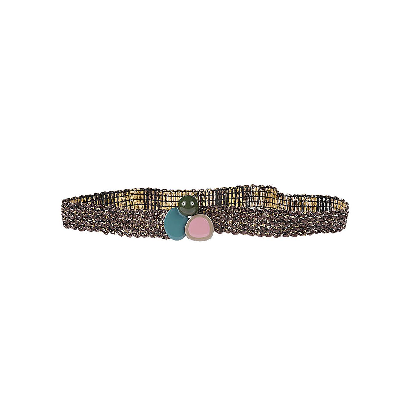 Exquisite J Raffia belt