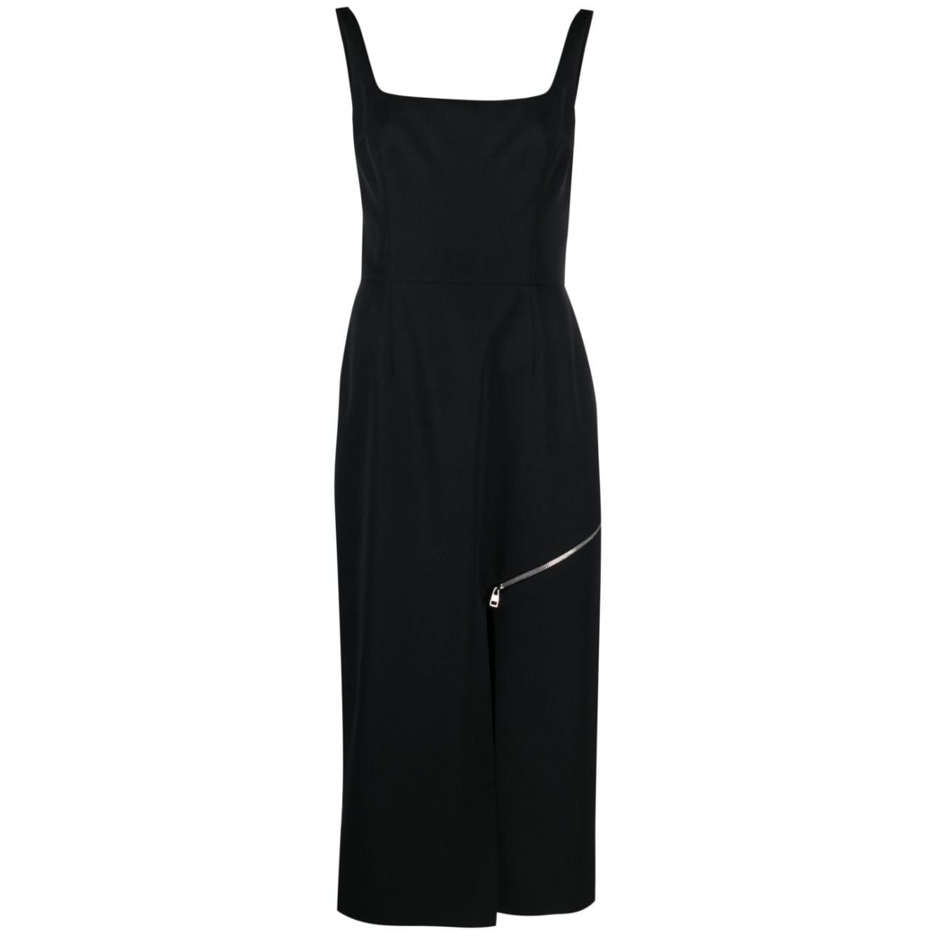 Alexander McQueen zip-embellished Midi Dress