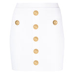 Balmain Ribbed-knit mini skirt