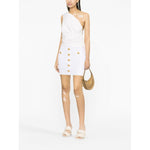 Balmain Ribbed-knit mini skirt