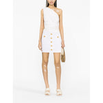 Balmain Ribbed-knit mini skirt