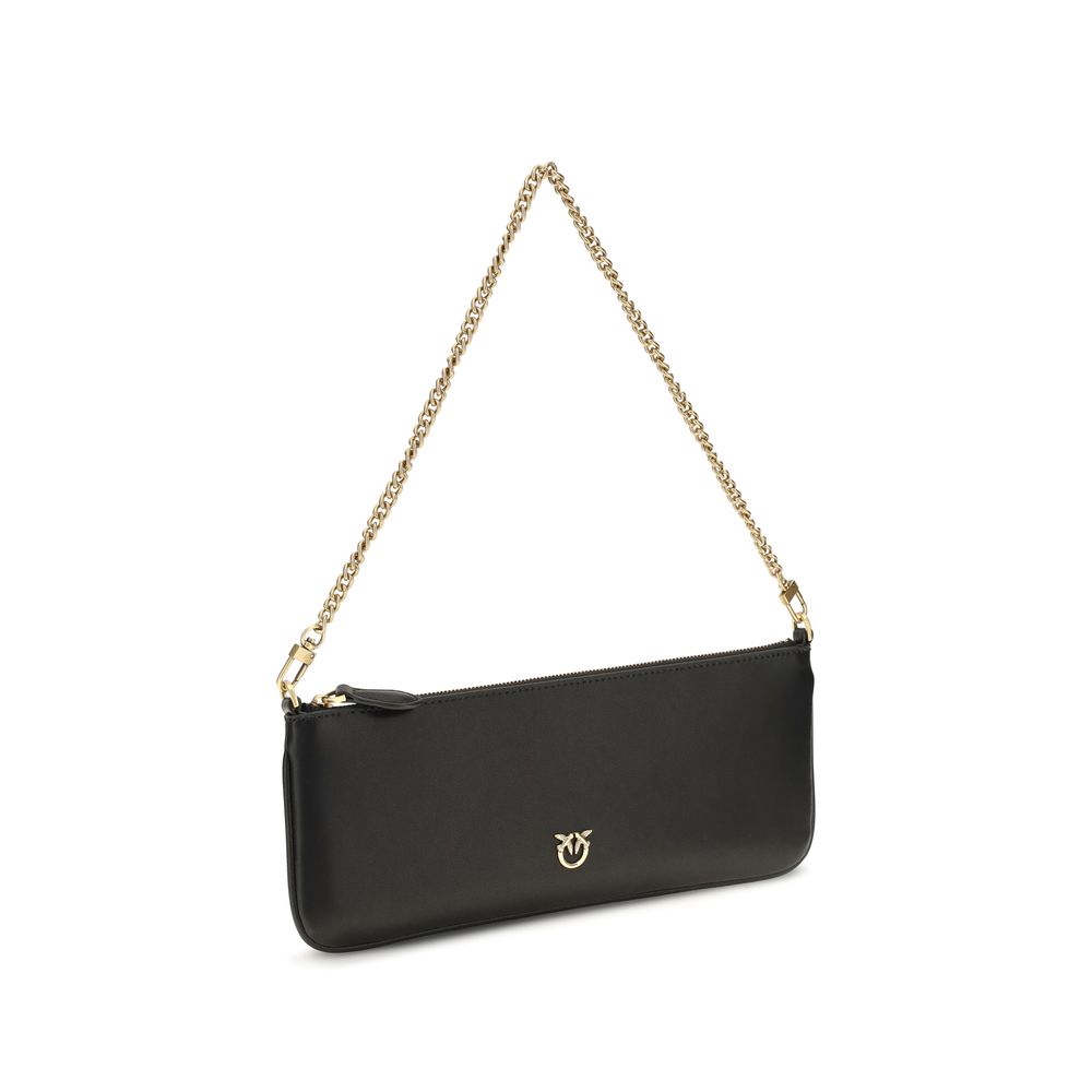 PINKO Black Calf Leather Bos Taurus Wallet