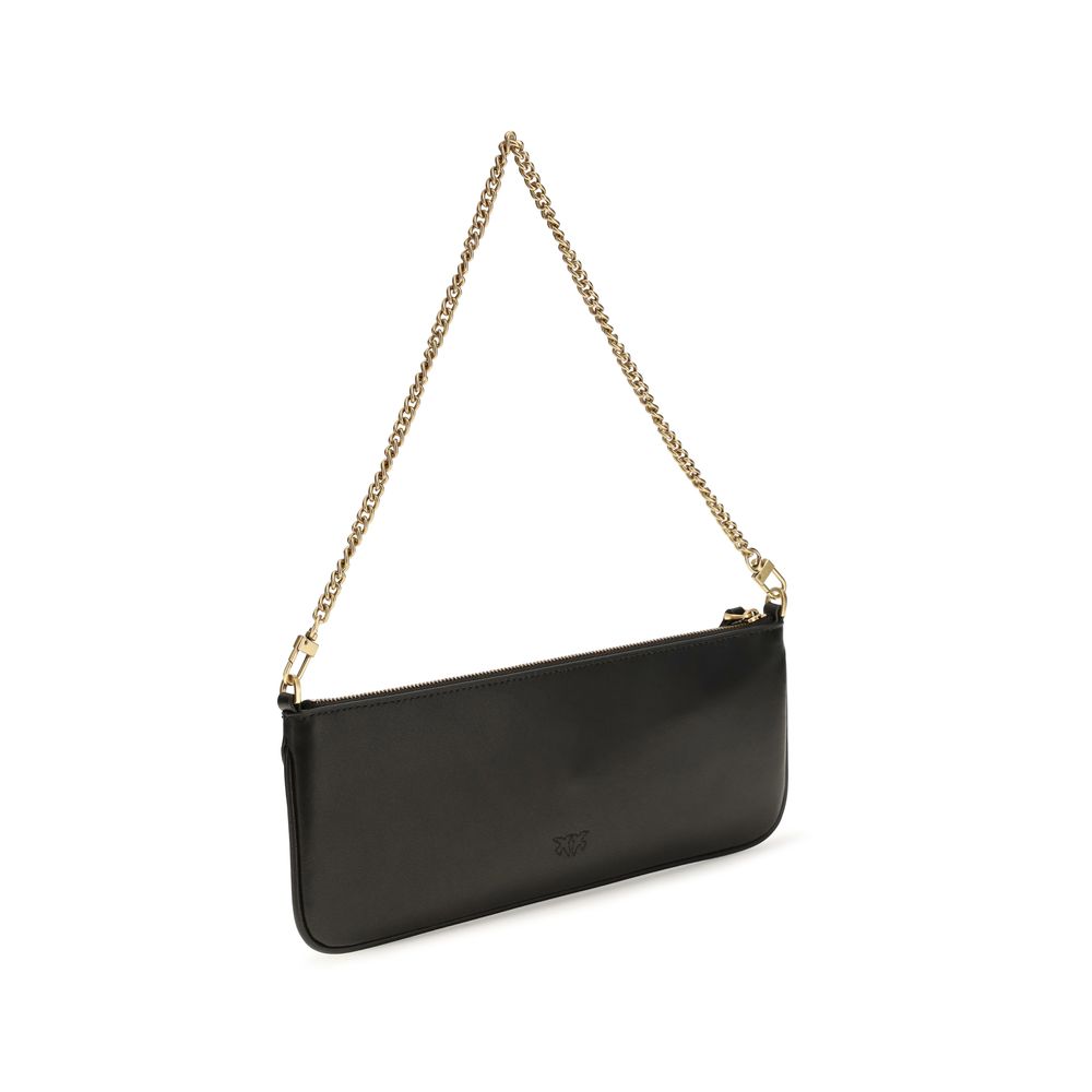 PINKO Black Calf Leather Bos Taurus Wallet