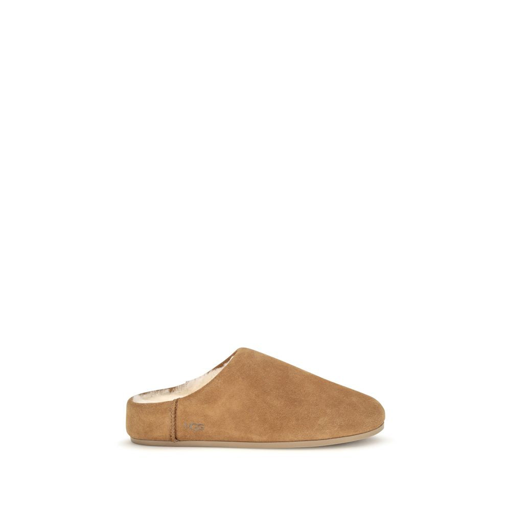 UGG Beige Leather Mules