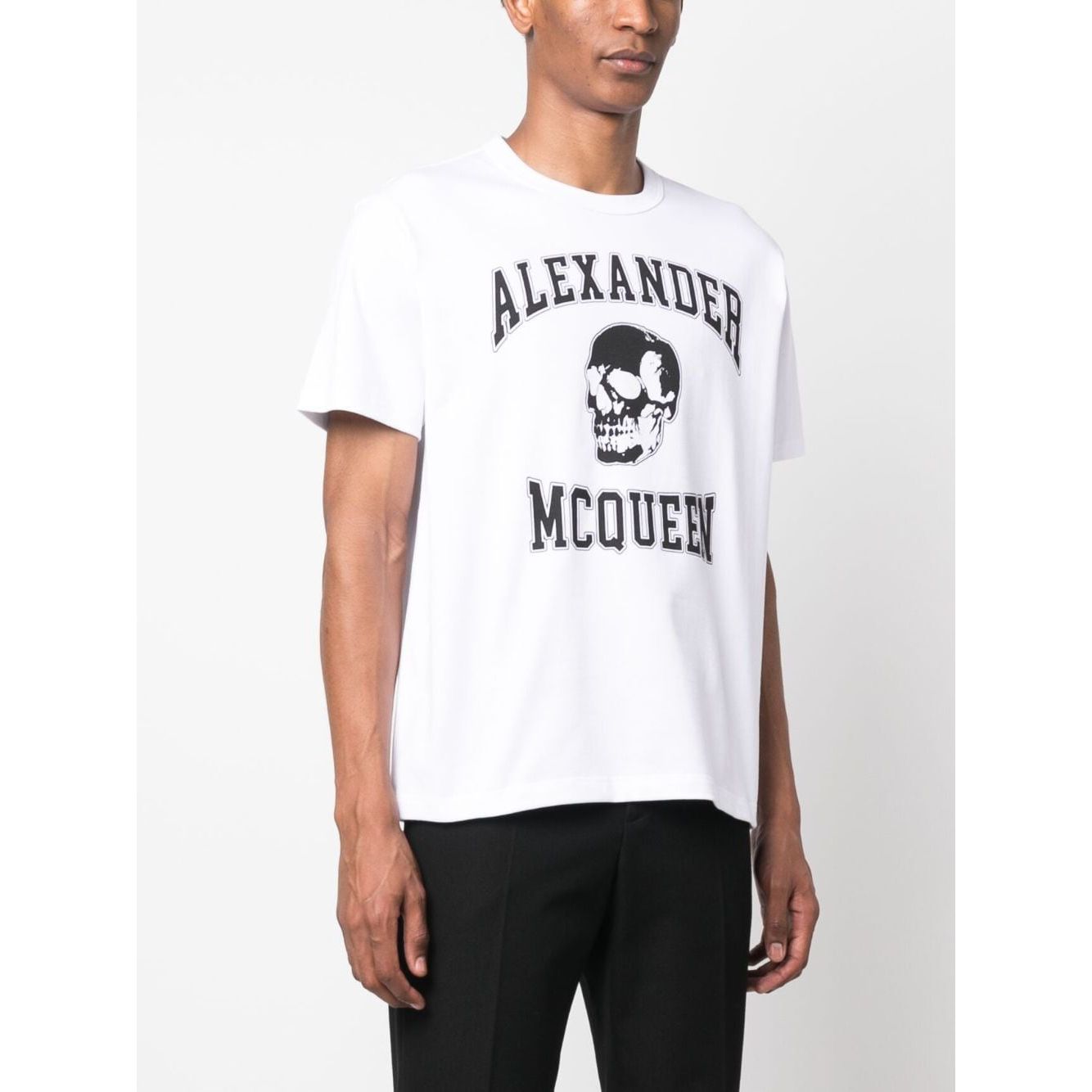 Alexander Mcqueen logo print cotton T-shirt 759442QVZ290910-AI23