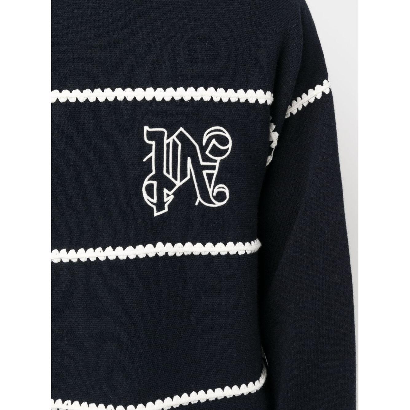 Palm Angels Sweaters Blue PMHE048E23KNI0014603