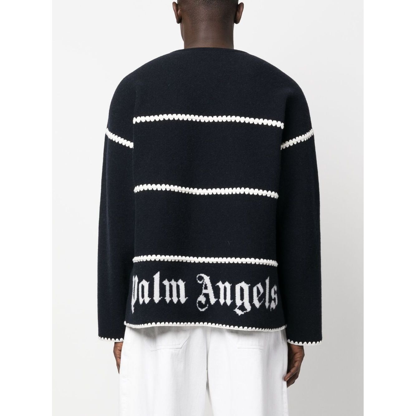 Palm Angels Sweaters Blue PMHE048E23KNI0014603