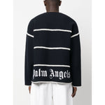 Palm Angels Sweaters Blue PMHE048E23KNI0014603