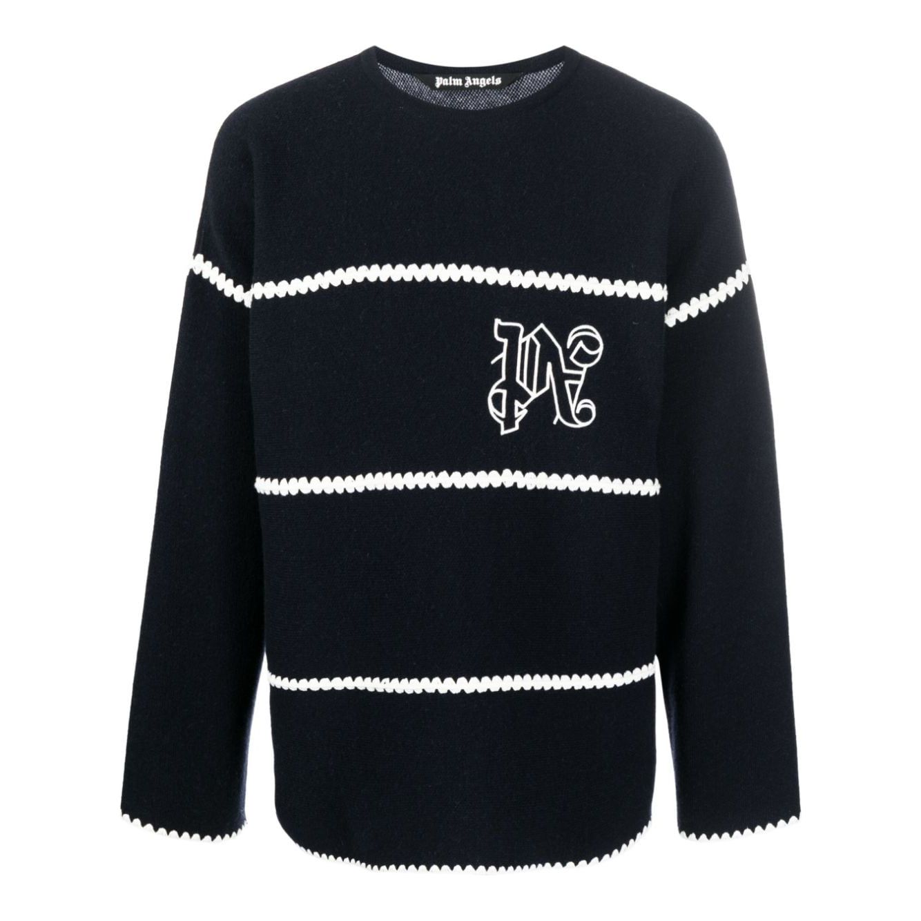 Palm Angels Sweaters Blue PMHE048E23KNI0014603