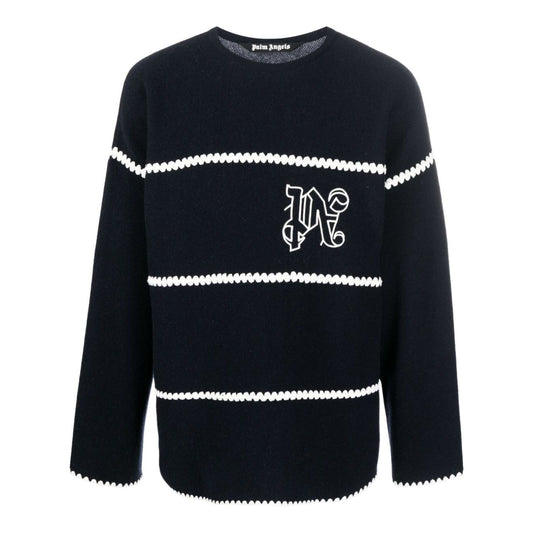 Palm Angels Sweaters Blue PMHE048E23KNI0014603
