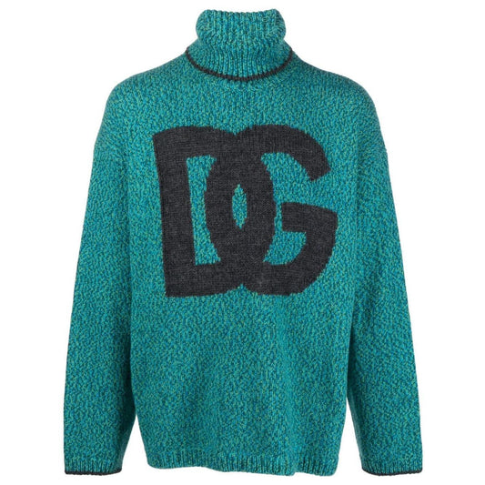 Dolce & Gabbana intarsia-knit logo jumper GXR18TJFMN1S9001