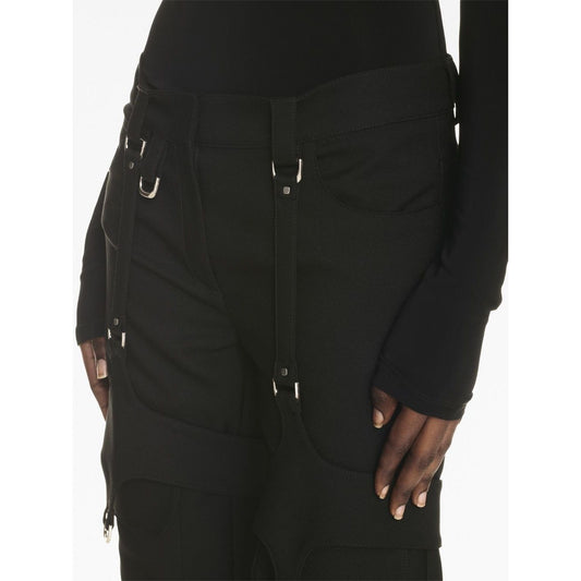 Off White Cargo with buckle Trousers
