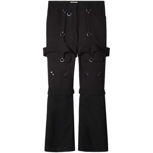 Off White Cargo with buckle Trousers