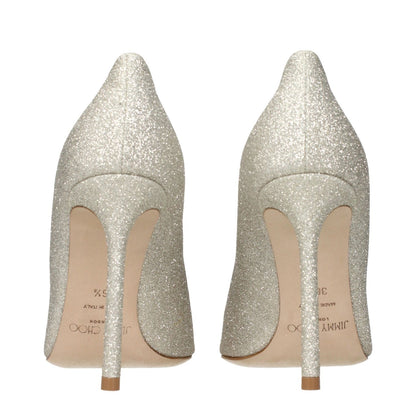 Jimmy Choo Gold Plastic High Heel Pumps