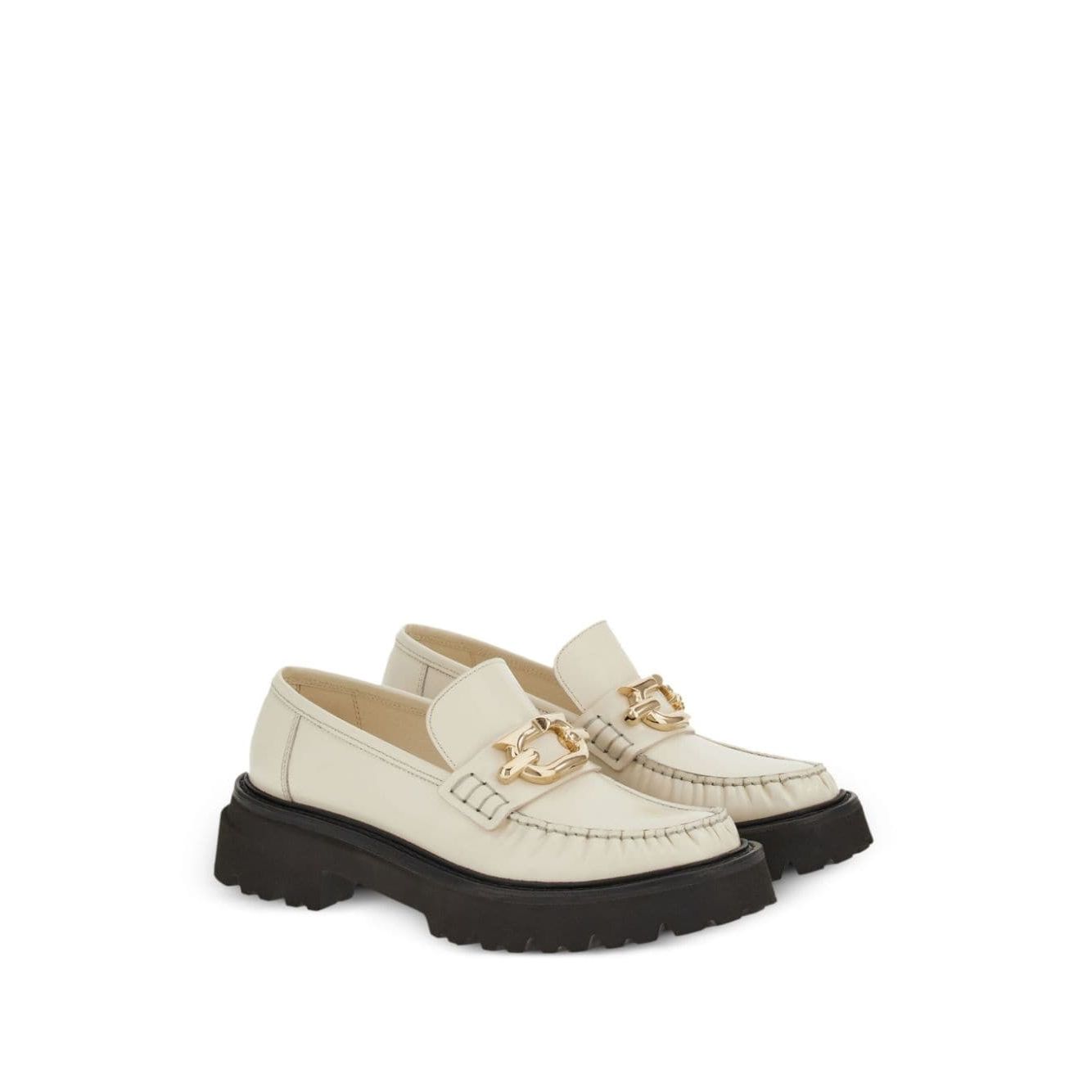 Ferragamo Gancini-plaque Leather Loafers Boots
