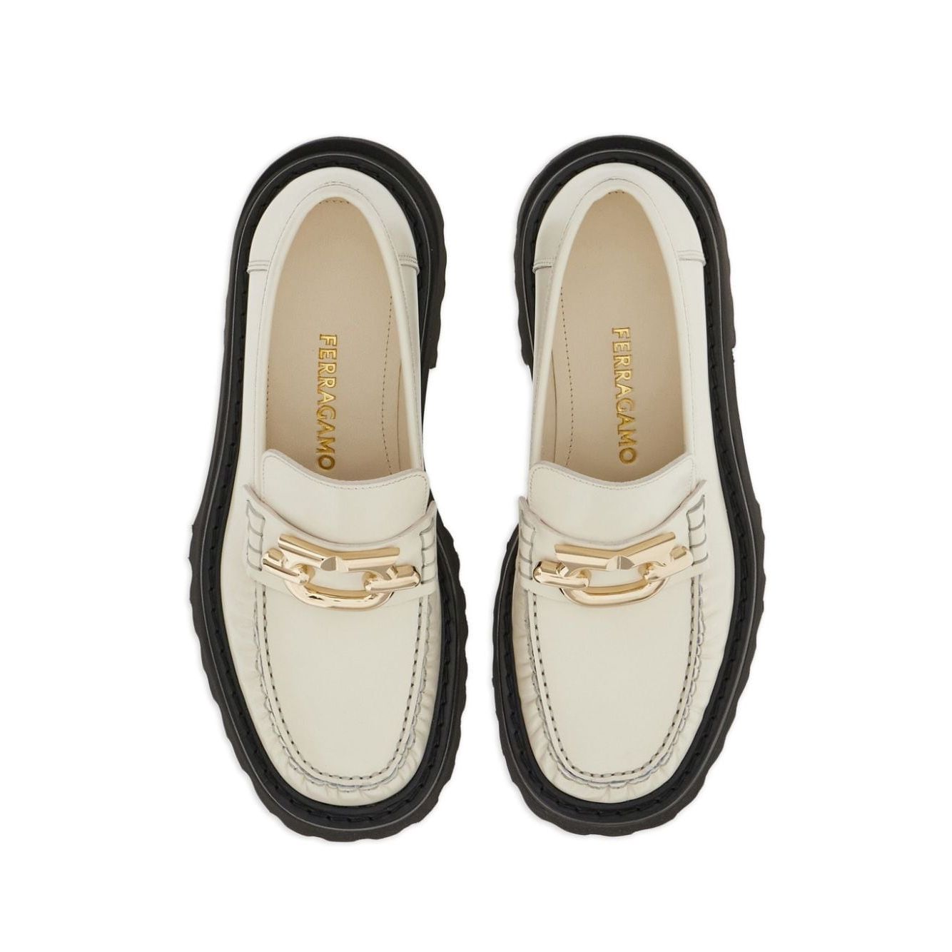 Ferragamo Gancini-plaque Leather Loafers Boots