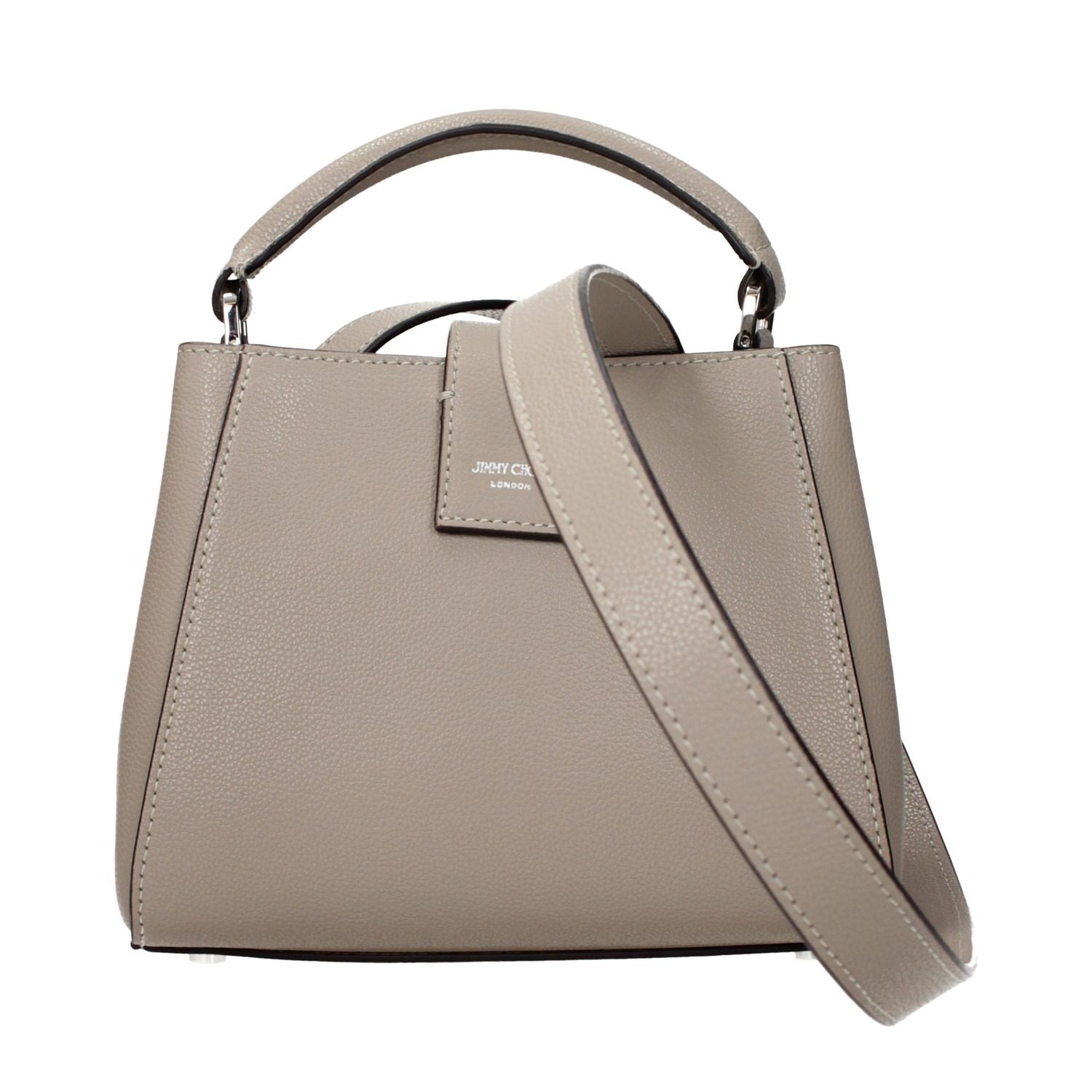 Jimmy Choo Gray Leather Handbag