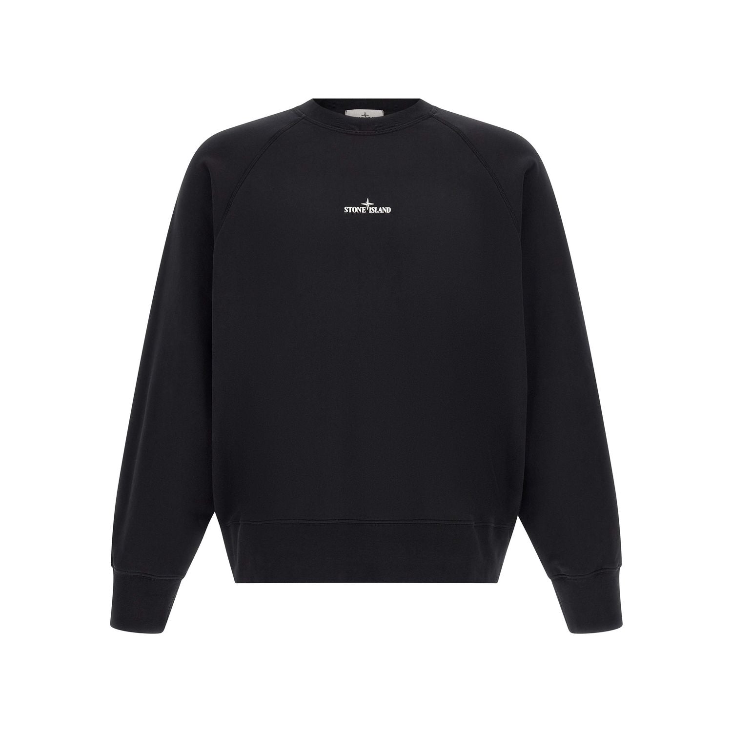 Stone Island Black Cotton Sweatshirt