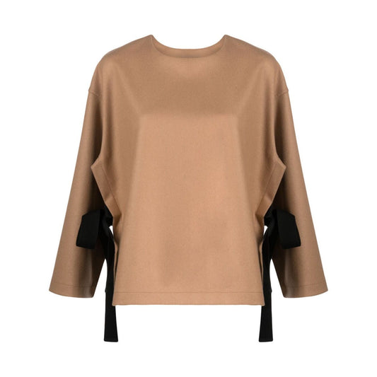 Erika Cavallini Semi-Couture Top Camel