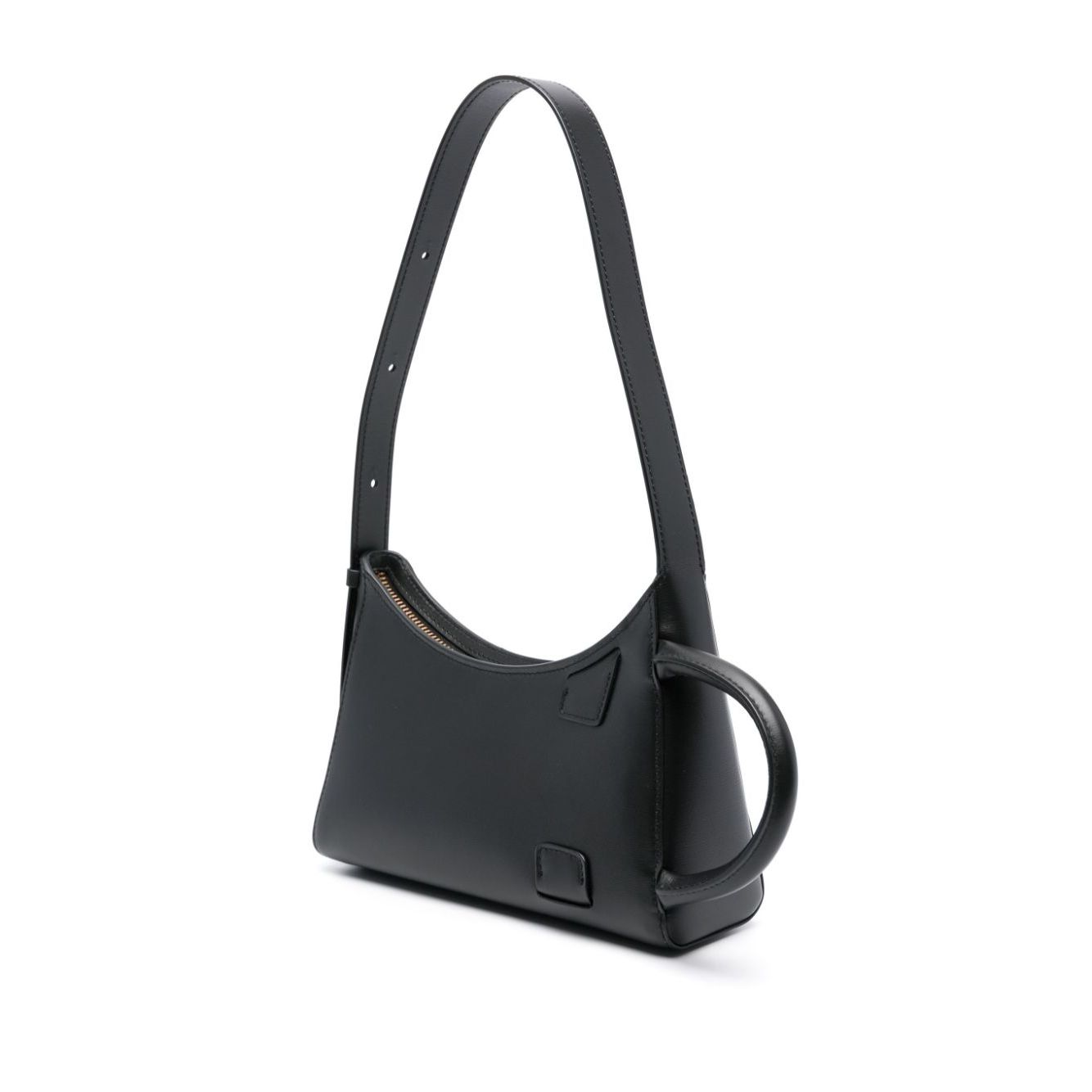 Front view with bag zipped and handles upright.