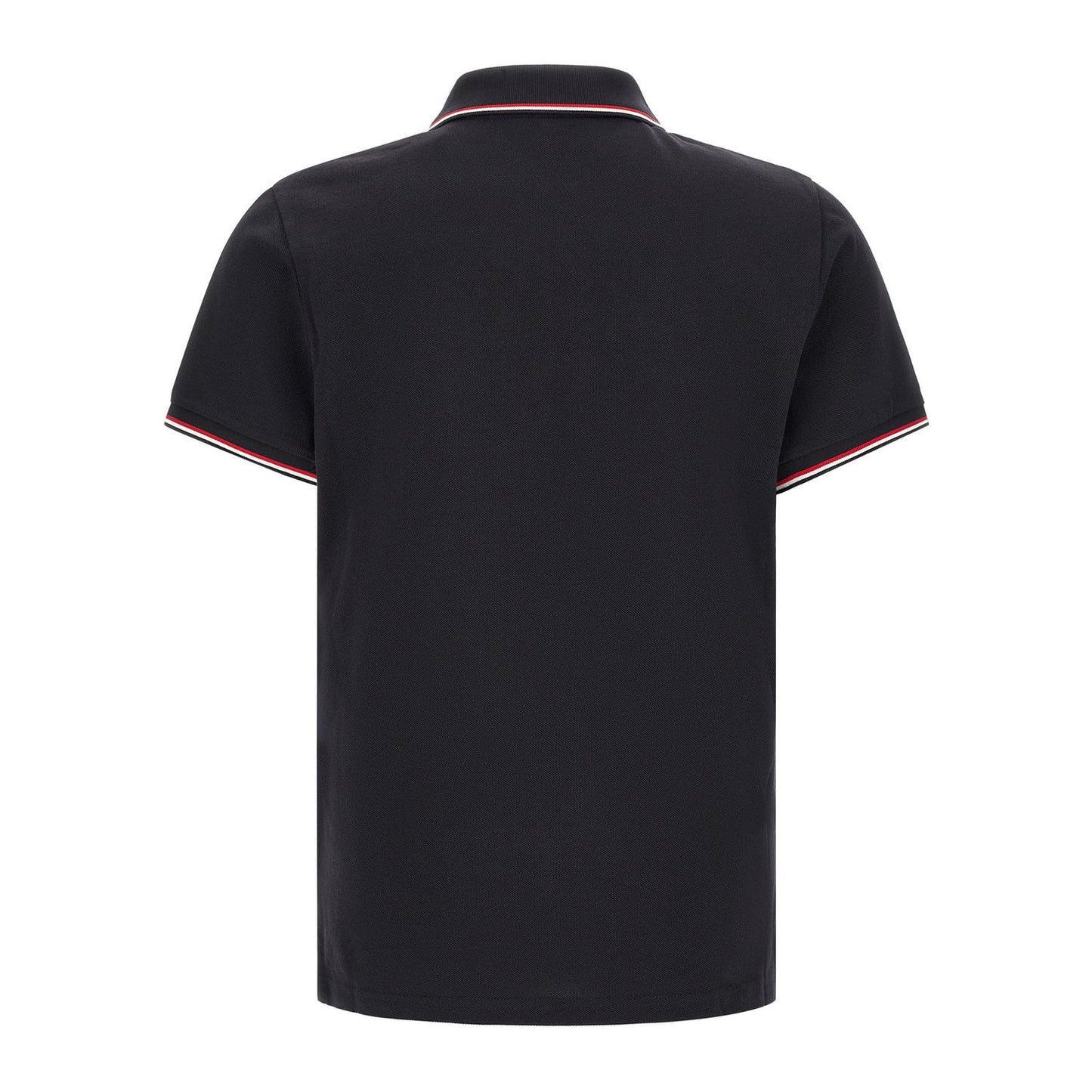 Moncler Blue Cotton Polo Shirt