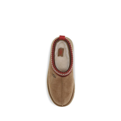 UGG Brown Suede Leather Mules