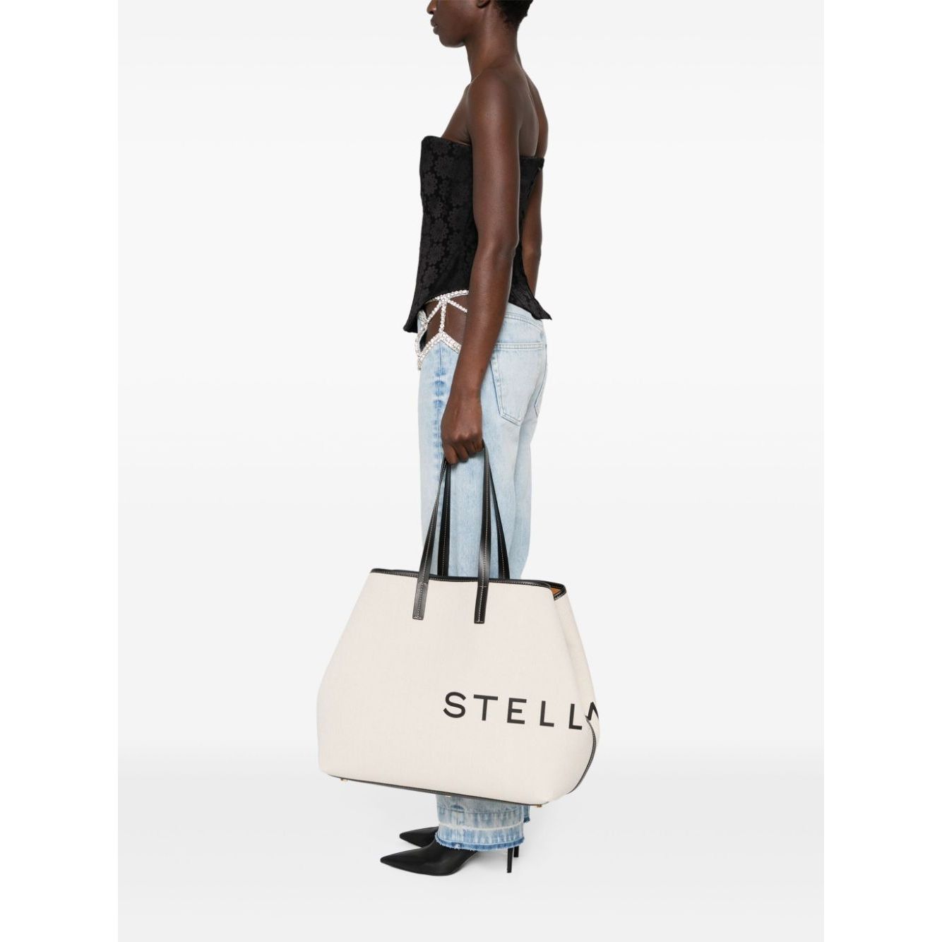 Stella McCartney logo-print detachable-purse bag