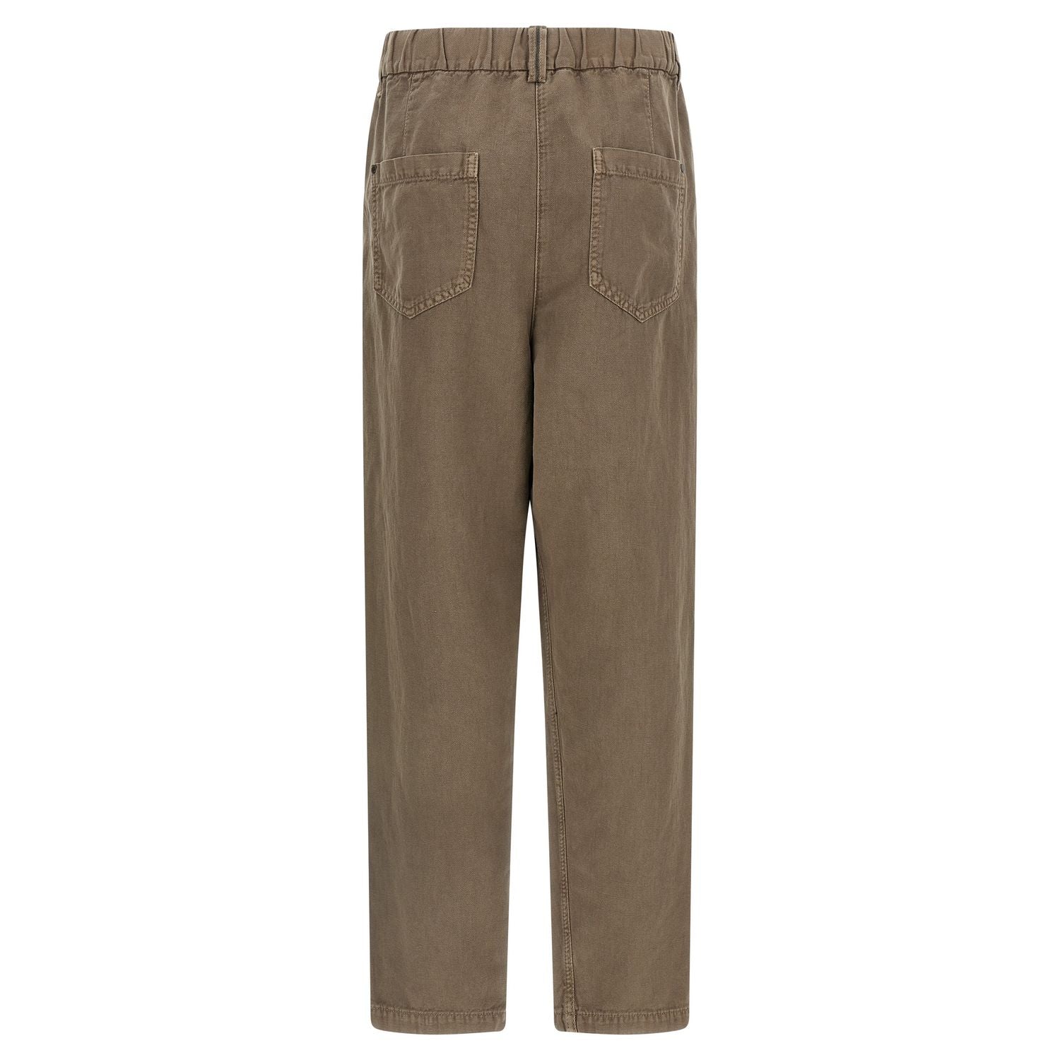 Brunello Cucinelli Brown Cotton Casual Pants