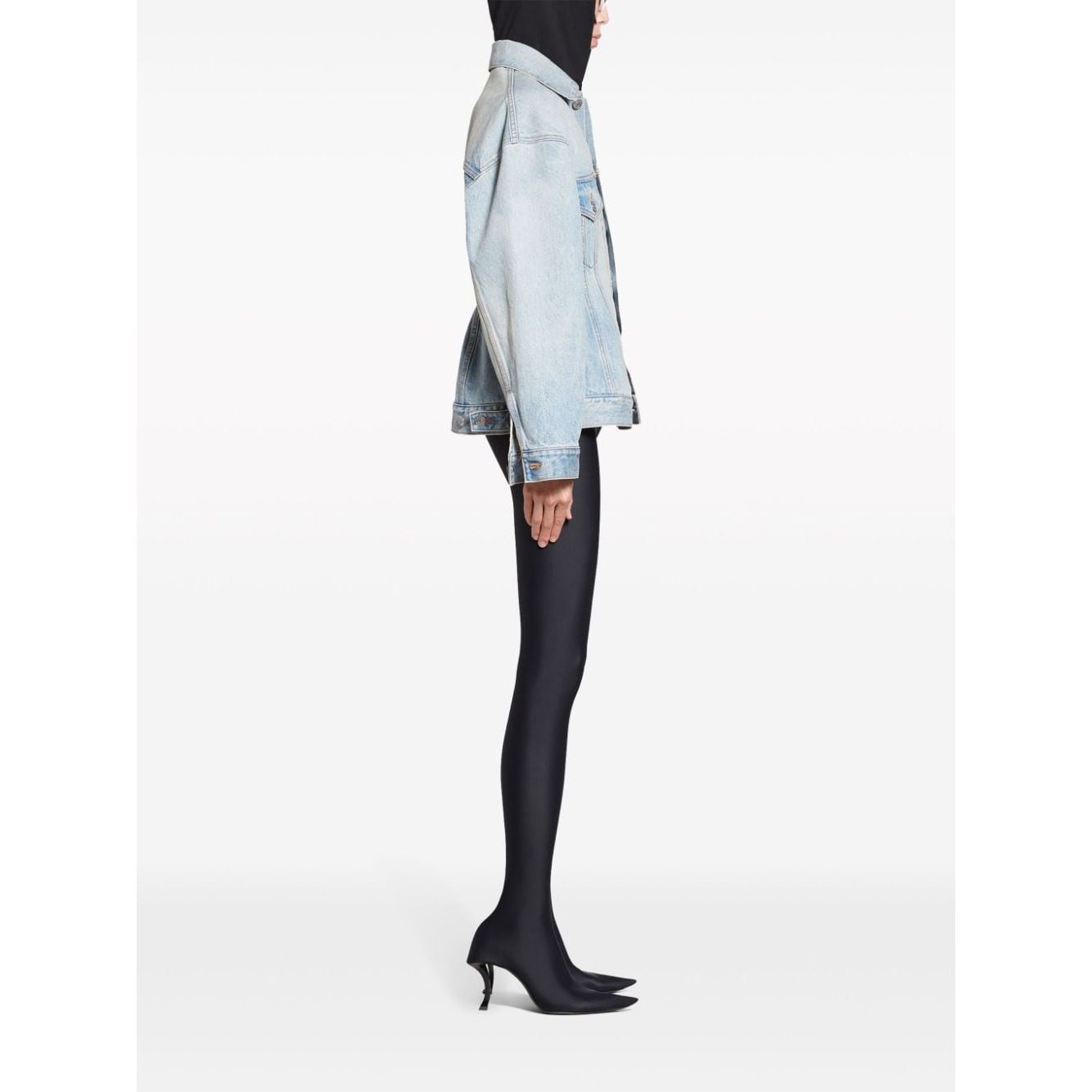 Balenciaga Hourglass silhouette denim jacket 773776TJW794076