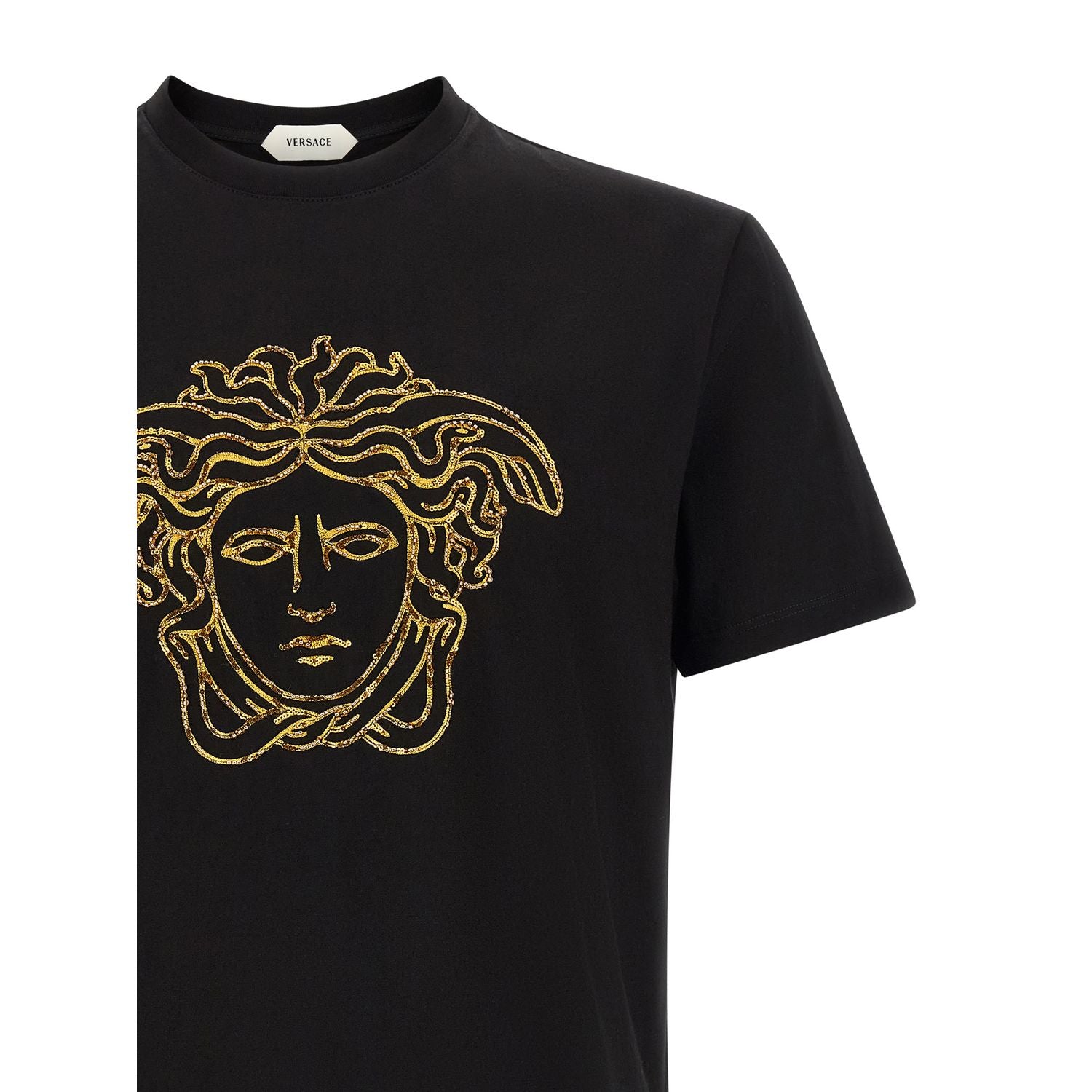 Versace Black Cotton T-Shirt
