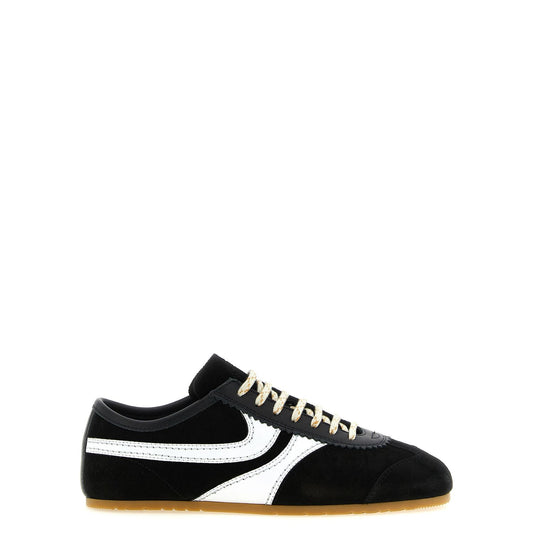 Dries Van Noten Bicolor Calfskin Athletic Sneakers