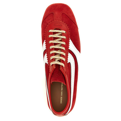Dries Van Noten Multicolor Calfskin Athletic Sneakers