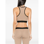 Palm Angels Top Beige Topwear