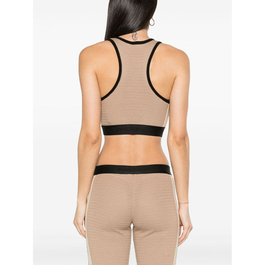 Palm Angels Top Beige Topwear