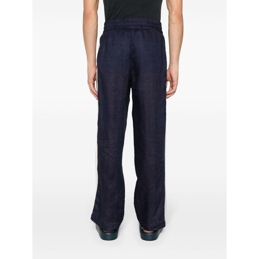 Palm Angels Trousers Blue PMCJ021S24FAB0034603