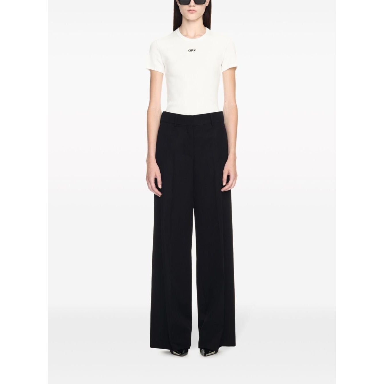 Off White Formal over wool trousers Trousers