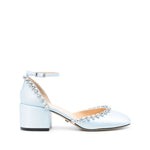 MACH & MACH PRE With Heel Clear Blue High Heel