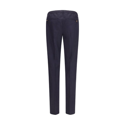 PT Torino Blue Wool Oves Aries Casual Pants