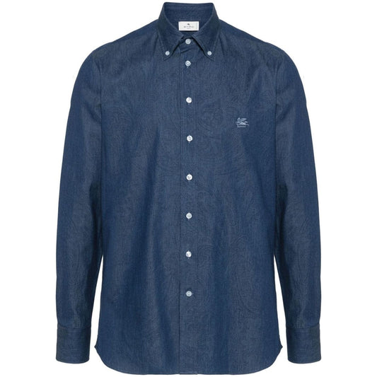 Etro Shirts Blue MRIB000499SA531X0883