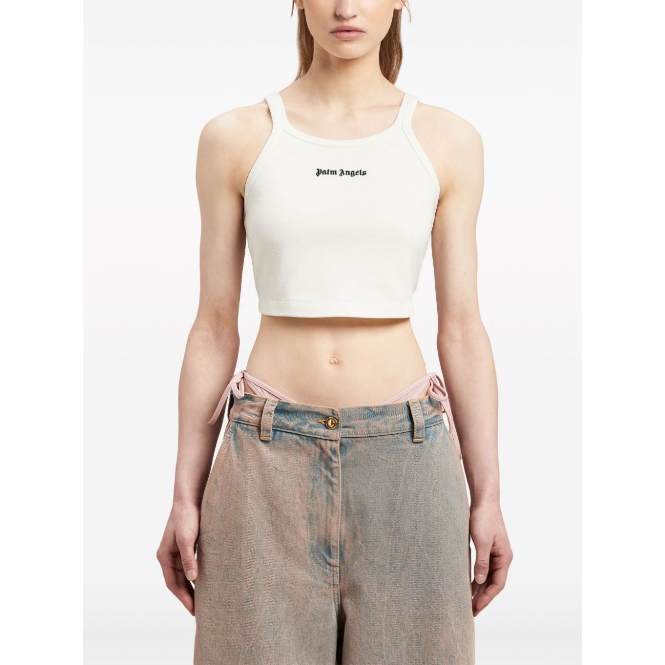 Palm Angels Top White Topwear