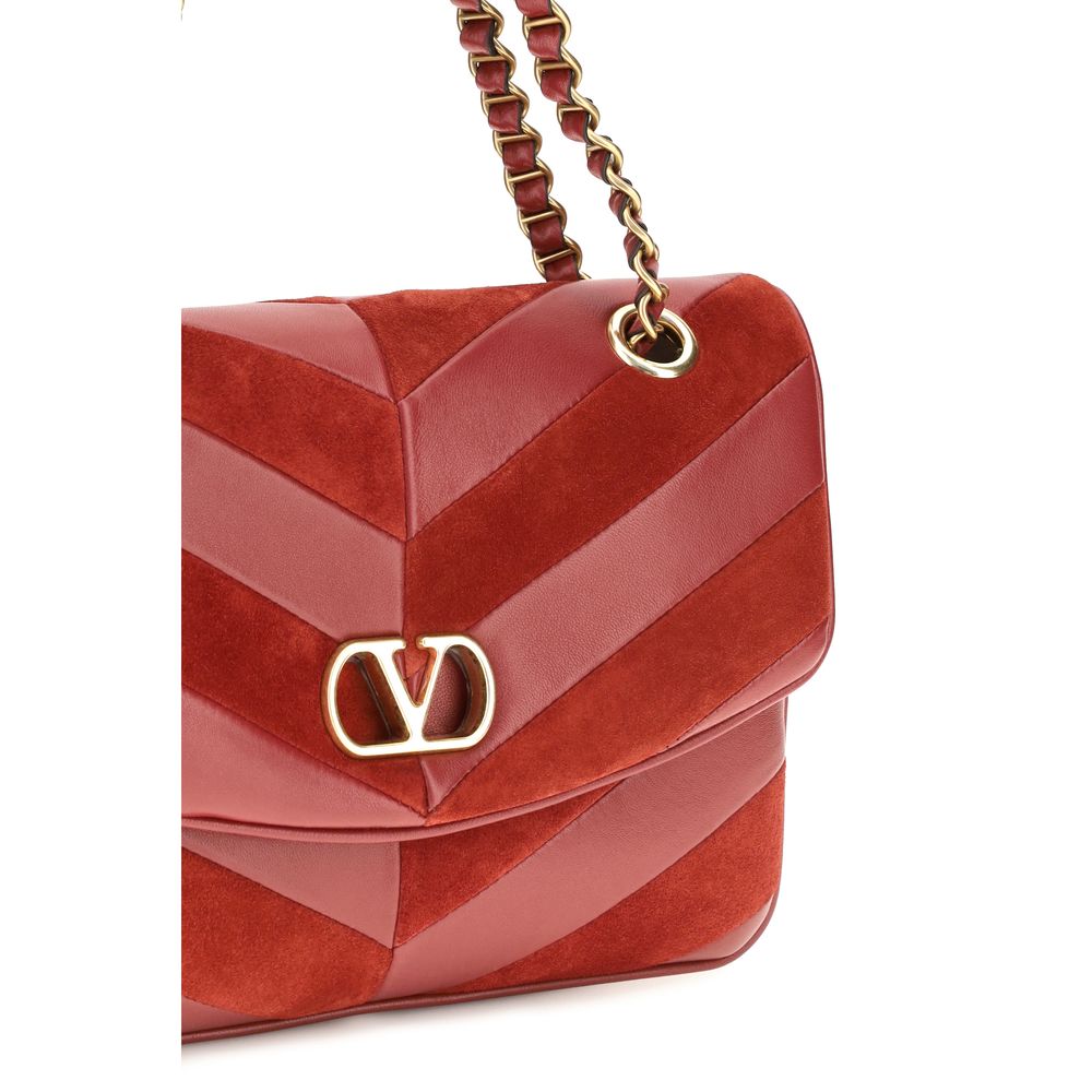 Valentino Garavani Multicolor Suede Leather Shoulder Bag