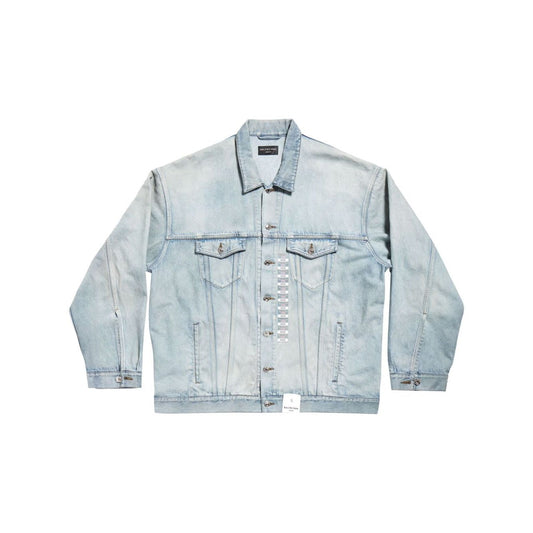 Balenciaga Denim jacket with flap pockets and drop shoulder