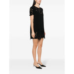 Ermanno Scervino Embroidered cotton short dress
