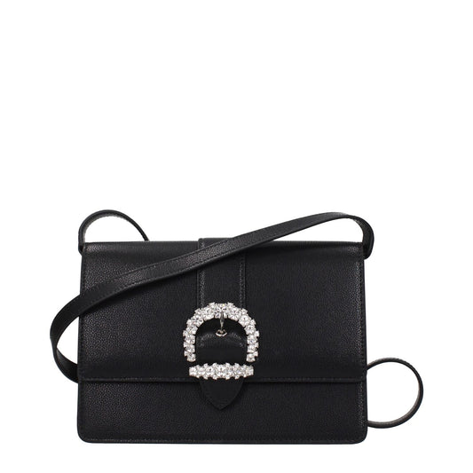 Jimmy Choo Black Leather Crossbody Bag